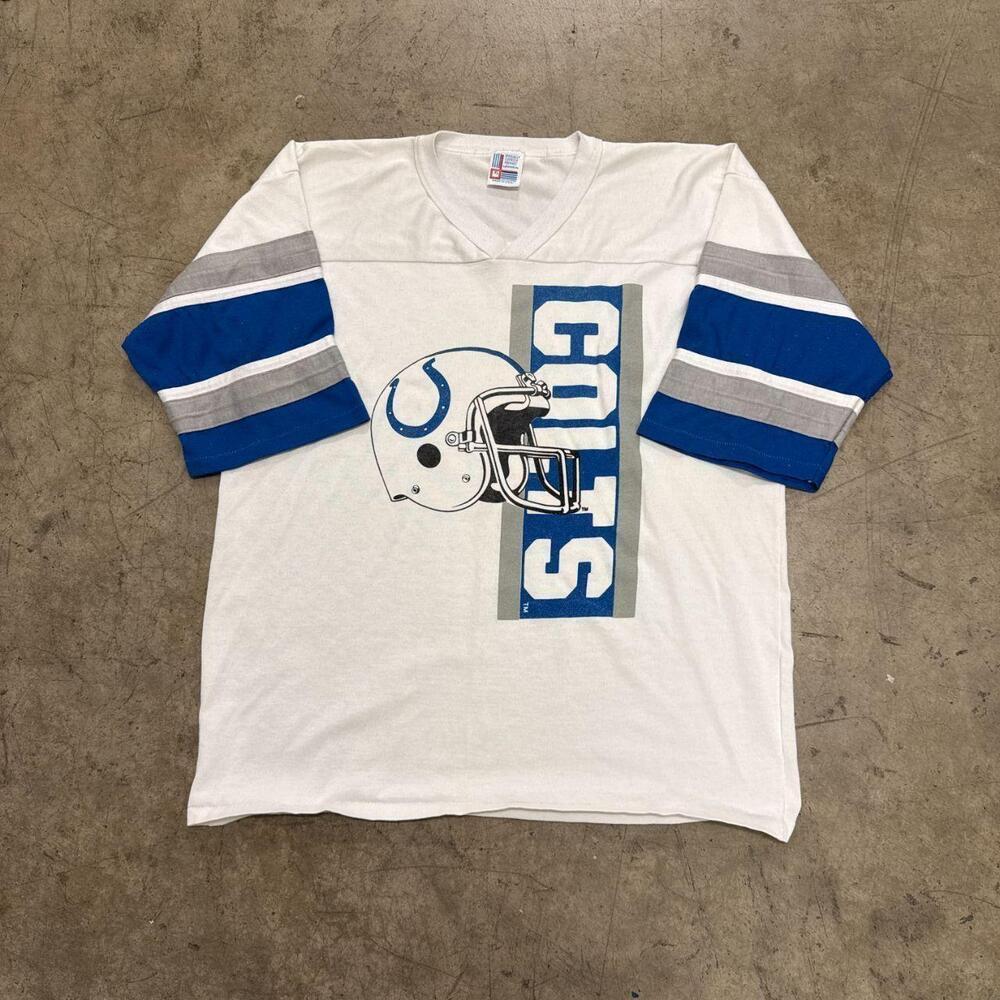 Garan Men's football jersey tee 90s White Size XL